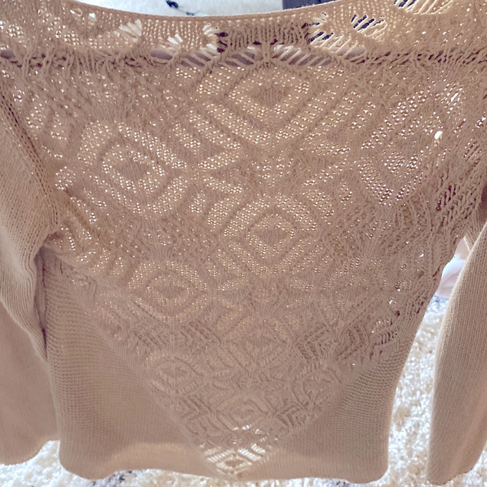 Gorgeous Bianca B. Crochet Back Sweater from Italy